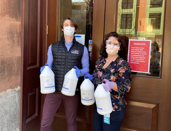 MEDIA RELEASE: Core Investments, GrandTen Deliver Hand Sanitizer in Southie